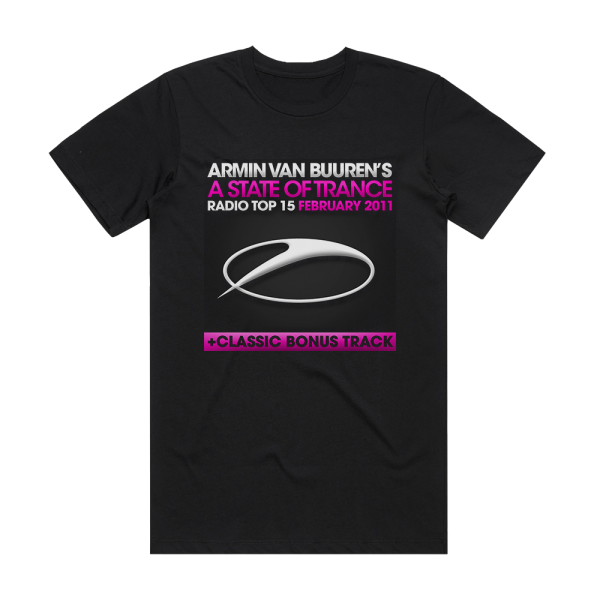 Armin van Buuren A State Of Trance Radio Top 15 February 2011 Album Cover T-Shirt Black