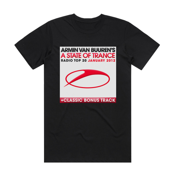 Armin van Buuren A State Of Trance Radio Top 20 January 2012 Album Cover T-Shirt Black