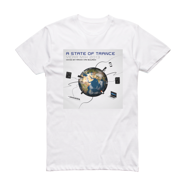 Armin van Buuren A State Of Trance Year Mix 2013 Album Cover T-Shirt White