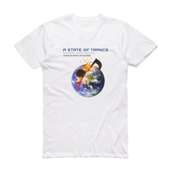 Armin van Buuren A State Of Trance Year Mix 2014 Album Cover T-Shirt White