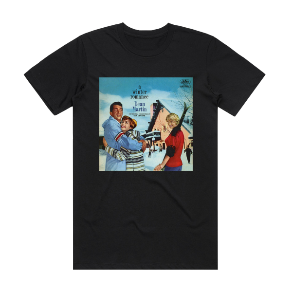 Dean Martin A Winter Romance Album Cover T-Shirt Black