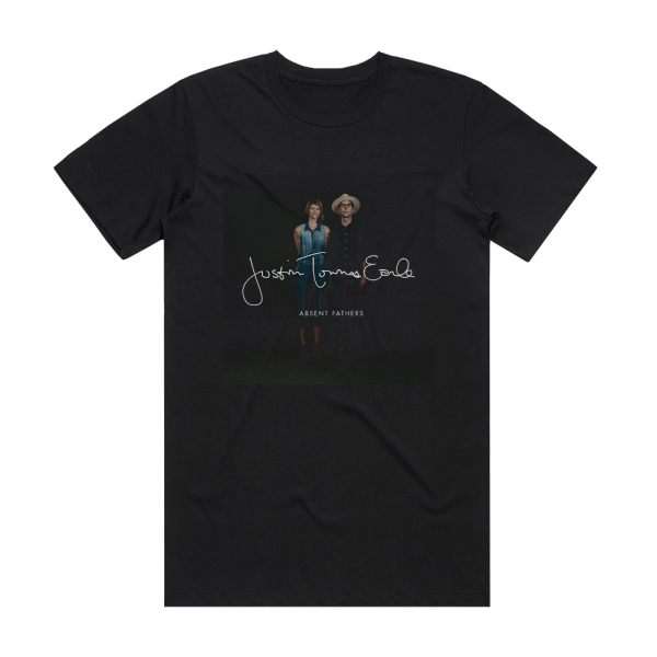 Justin Townes Earle Absent Fathers Album Cover T-Shirt Black