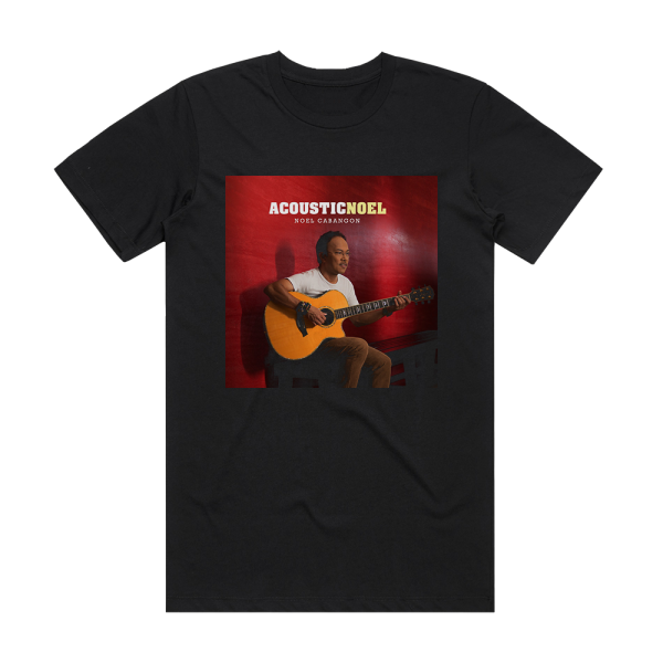 Noel Cabangon Acoustic Noel Album Cover T-Shirt Black