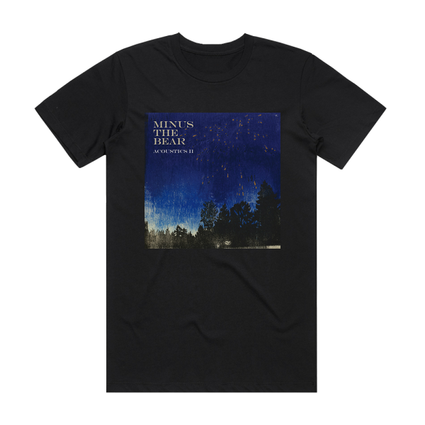 Minus the Bear Acoustics Ii Album Cover T-Shirt Black