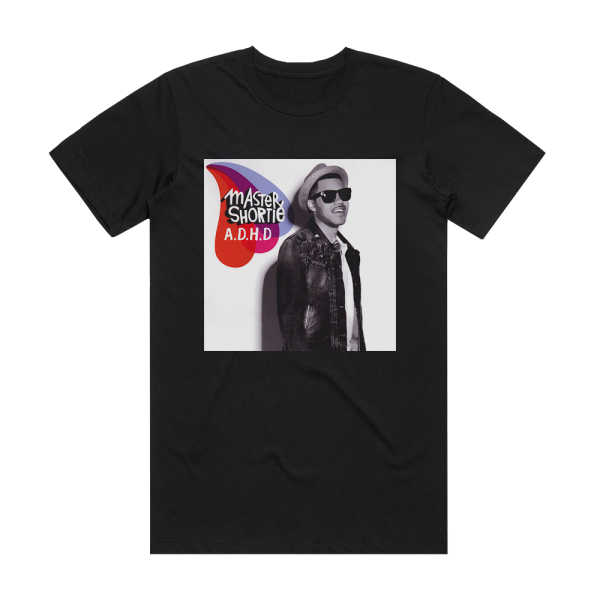 Master Shortie Adhd Album Cover T-Shirt Black