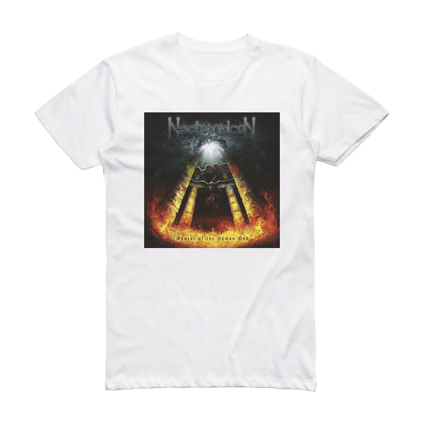 Necronomicon Advent Of The Human God Album Cover T-Shirt White