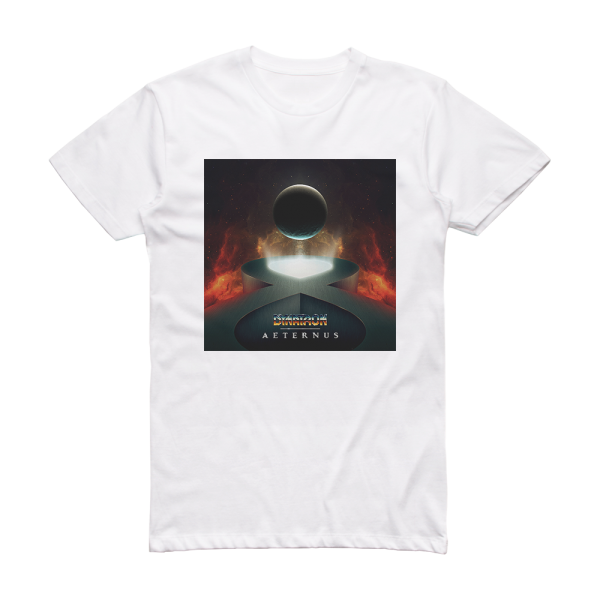 Dynatron Aeternus Album Cover T-Shirt White