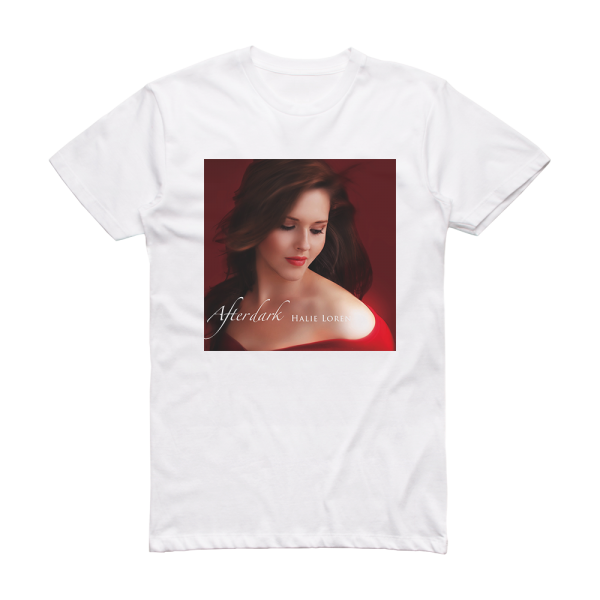 Halie Loren After Dark Album Cover T-Shirt White