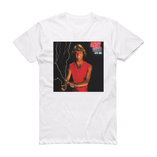 Andy Gibb After Dark Album Cover T-Shirt White