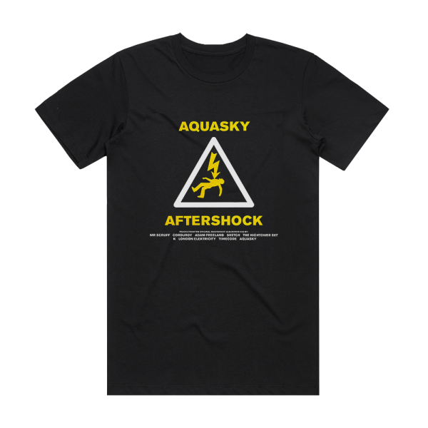 Aquasky Aftershock Album Cover T-Shirt Black