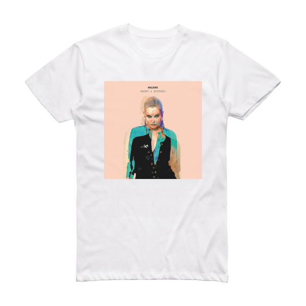 Malene Mortensen Agony Ecstasy Album Cover T-Shirt White