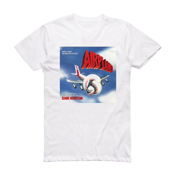 Elmer Bernstein Airplane 1 Album Cover T-Shirt White