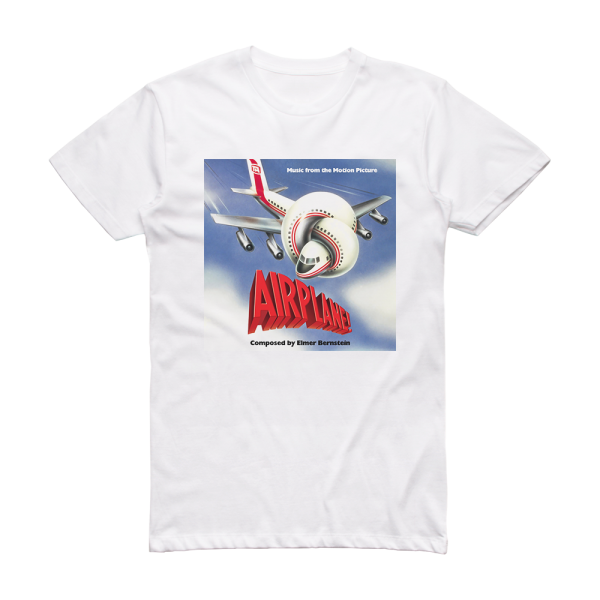 Elmer Bernstein Airplane 2 Album Cover T-Shirt White