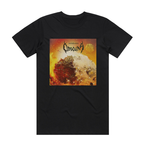 Obscura Akrasis Album Cover T-Shirt Black