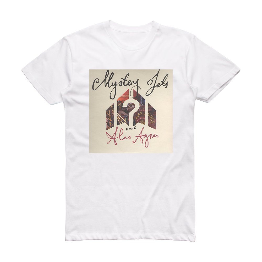 Mystery Jets Alas Agnes Album Cover T-Shirt White