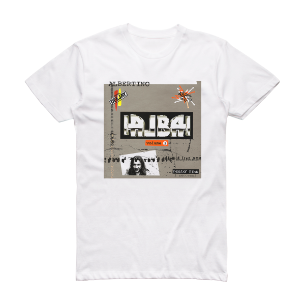 Albertino Alba Volume 5 Album Cover T-Shirt White