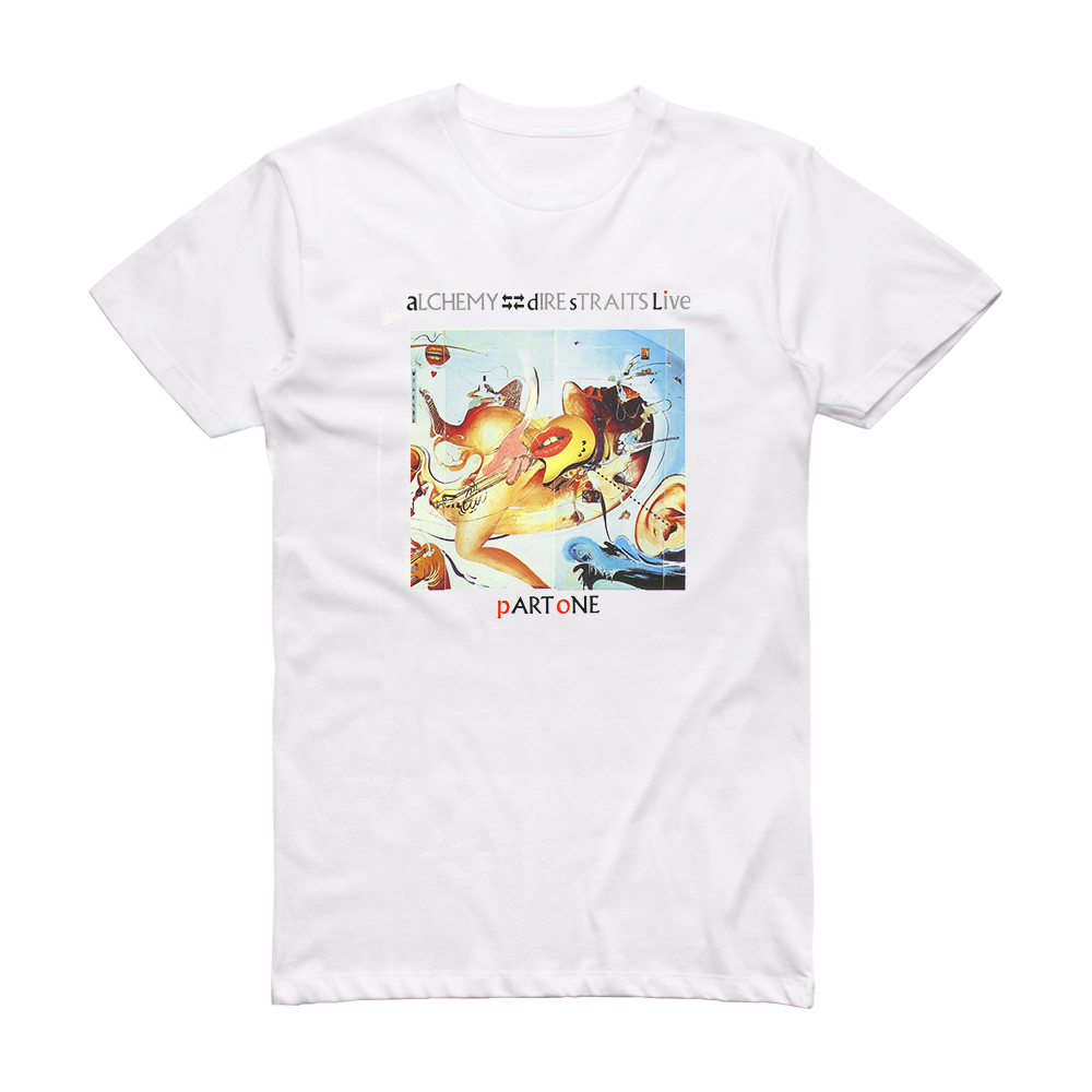 Dire Straits Alchemy Dire Straits Live 1 Album Cover T-Shirt White ...