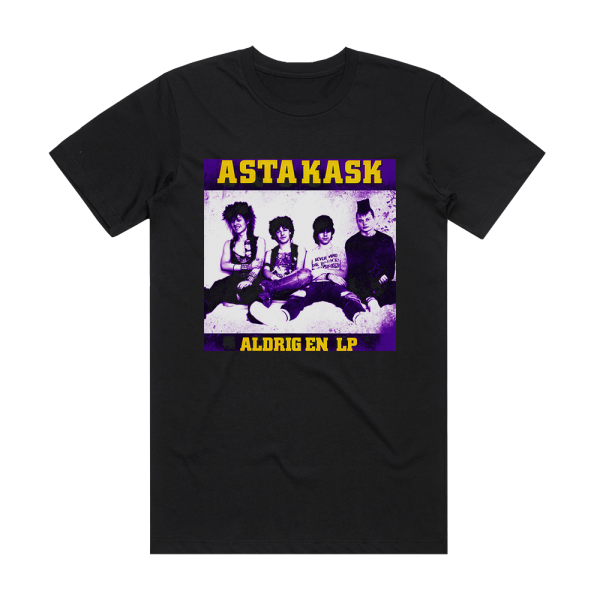 Asta Kask Aldrig En Lp Album Cover T-Shirt Black