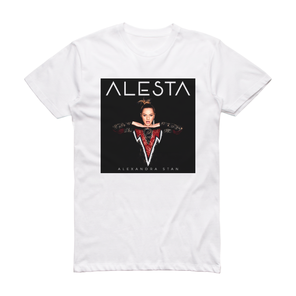 Alexandra Stan Alesta Album Cover T-Shirt White