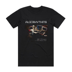 MC PlusPlus and The Empty Set Algorhythms Album Cover T-Shirt Black