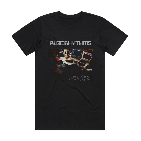 MC PlusPlus and The Empty Set Algorhythms Album Cover T-Shirt Black