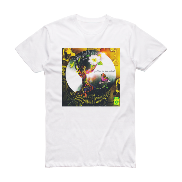 Amorphous Androgynous Alice In Ultraland Album Cover T-Shirt White