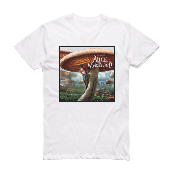 Danny Elfman Alice In Wonderland 1 Album Cover T-Shirt White