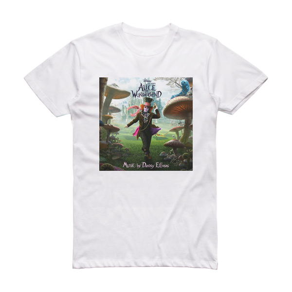 Danny Elfman Alice In Wonderland 2 Album Cover T-Shirt White