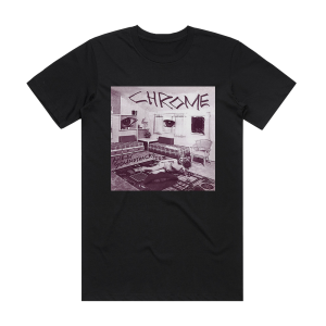 Chrome Alien Soundtracks Album Cover T-Shirt Black