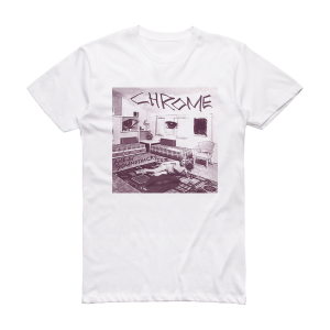 Chrome Alien Soundtracks Album Cover T-Shirt White