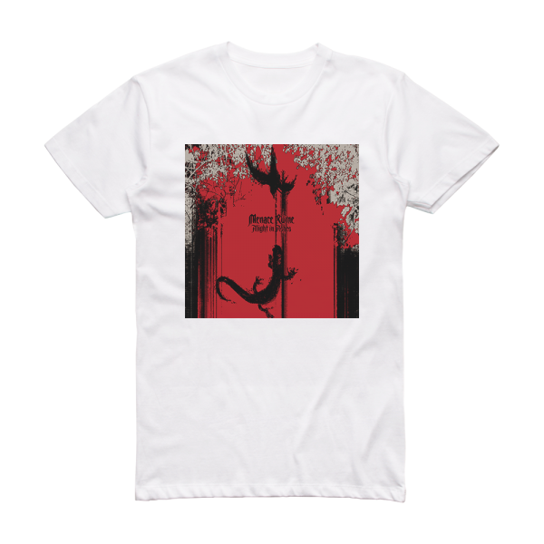 Menace Ruine Alight In Ashes Album Cover T-Shirt White
