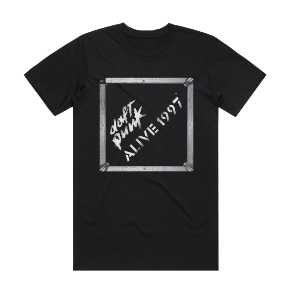 Daft Punk Alive 1997 Album Cover T-Shirt Black