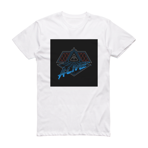 Daft Punk Alive 2007 Album Cover T-Shirt White