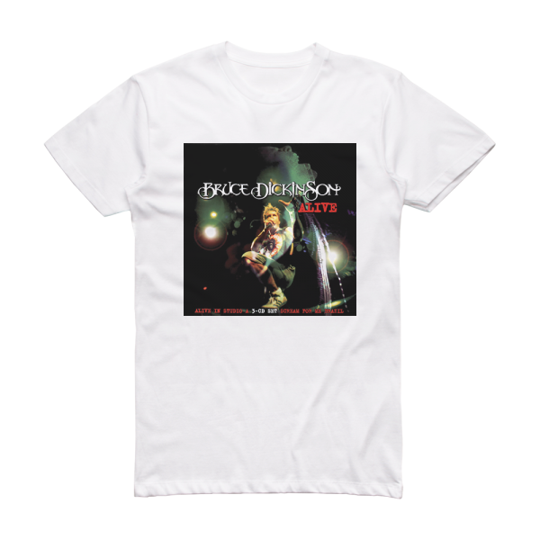 Bruce Dickinson Alive Album Cover T-Shirt White