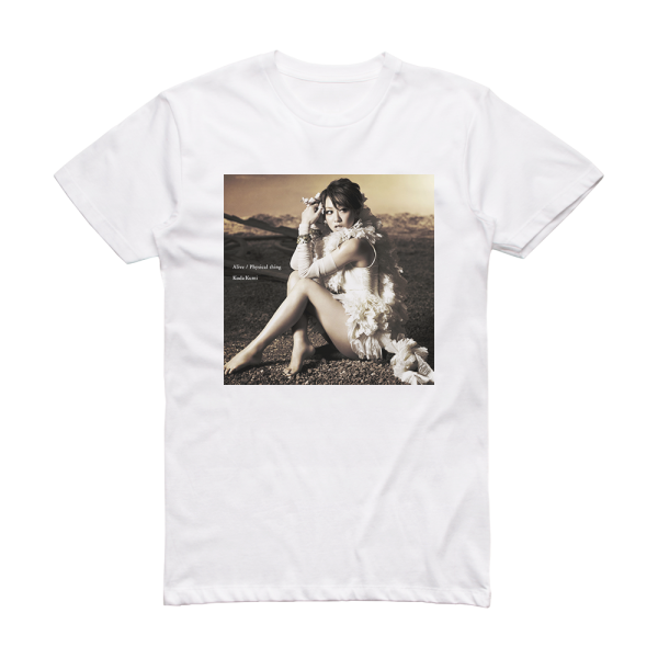 Kumi Koda Alive Physical Thing 1 Album Cover T-Shirt White