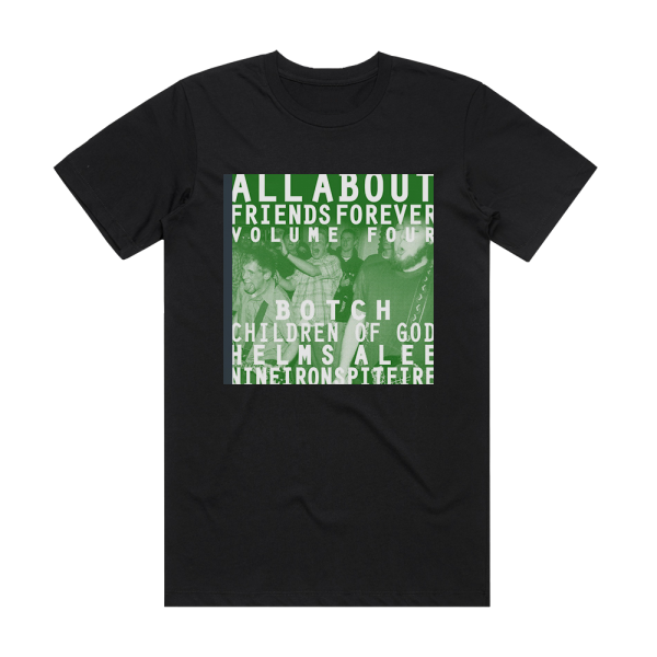 Helms Alee All About Friends Forever 1 Album Cover T-Shirt Black