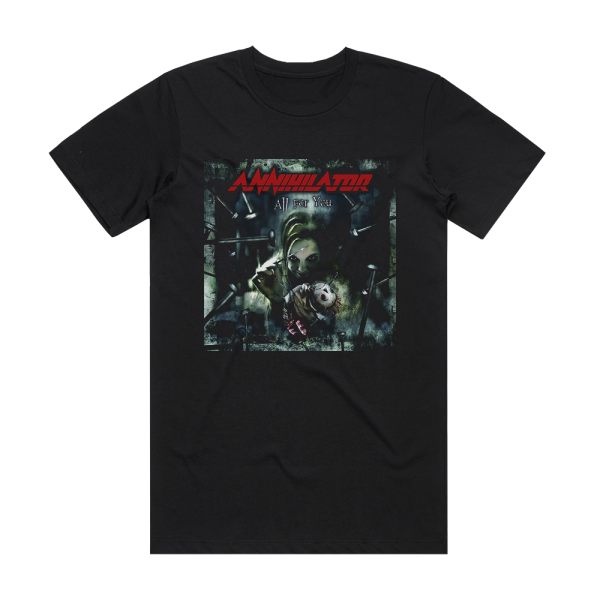 Annihilator All For You Album Cover T-Shirt Black