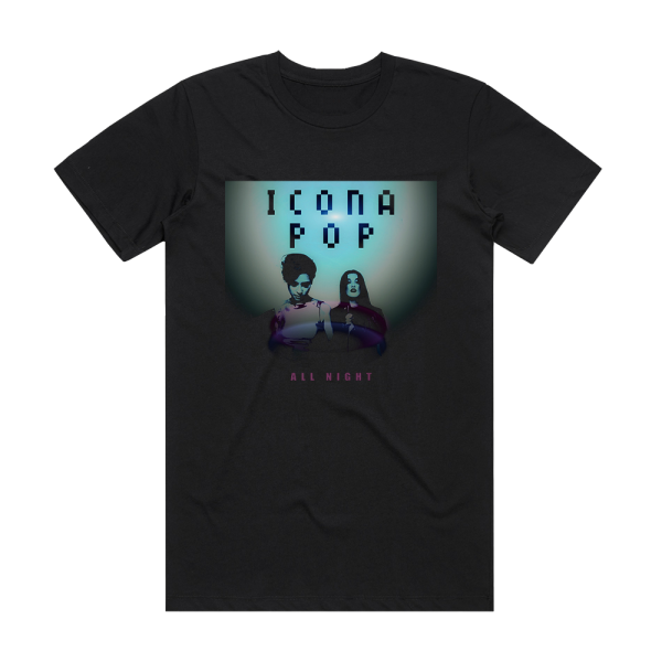 Icona Pop All Night Album Cover T-Shirt Black