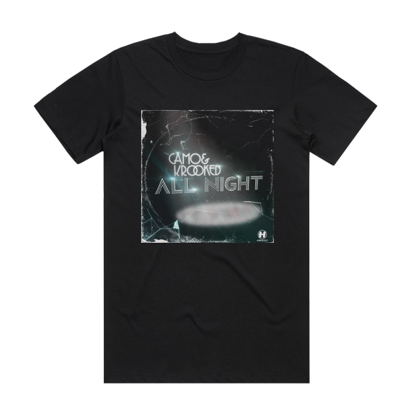 Camo and Krooked All Night Album Cover T-Shirt Black