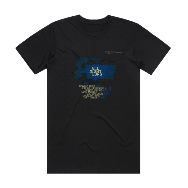 Kenny Burrell All Night Long Album Cover T-Shirt Black