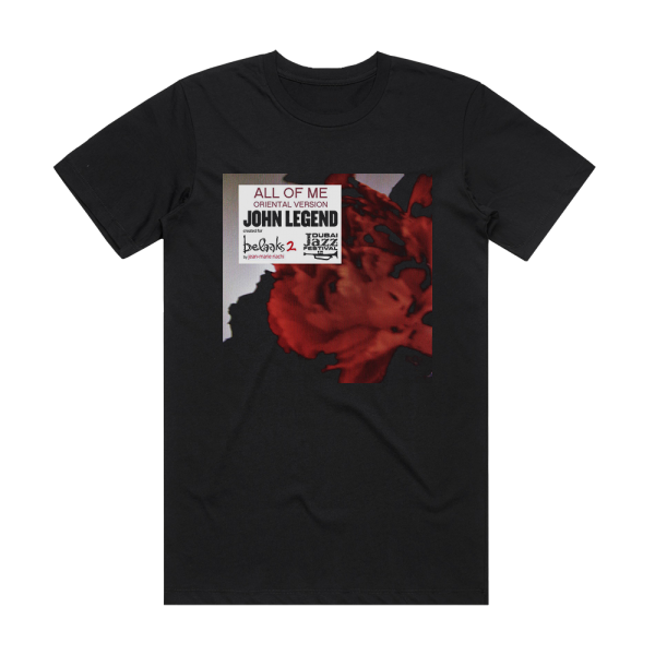 John Legend All Of Me Tistos Birthday Treatment Remix Album Cover T-Shirt Black