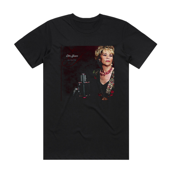 Etta James All The Way Album Cover T-Shirt Black