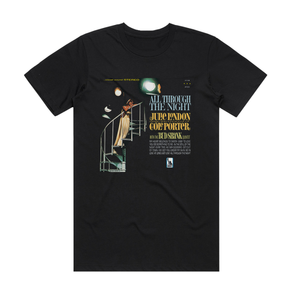 Julie London All Through The Night Julie London Sings The Choicest Of Col Album Cover T-Shirt Black