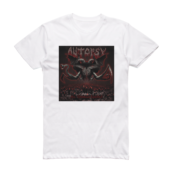 Autopsy All Tomorrows Funerals Album Cover T-Shirt White