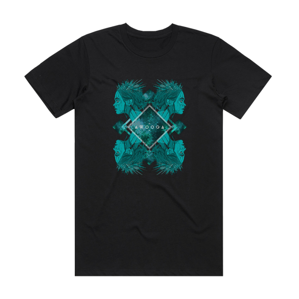 AWOOGA Alpha Album Cover T-Shirt Black