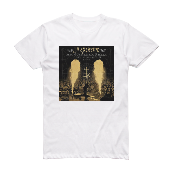 In Extremo Am Goldenen Rhein Album Cover T-Shirt White