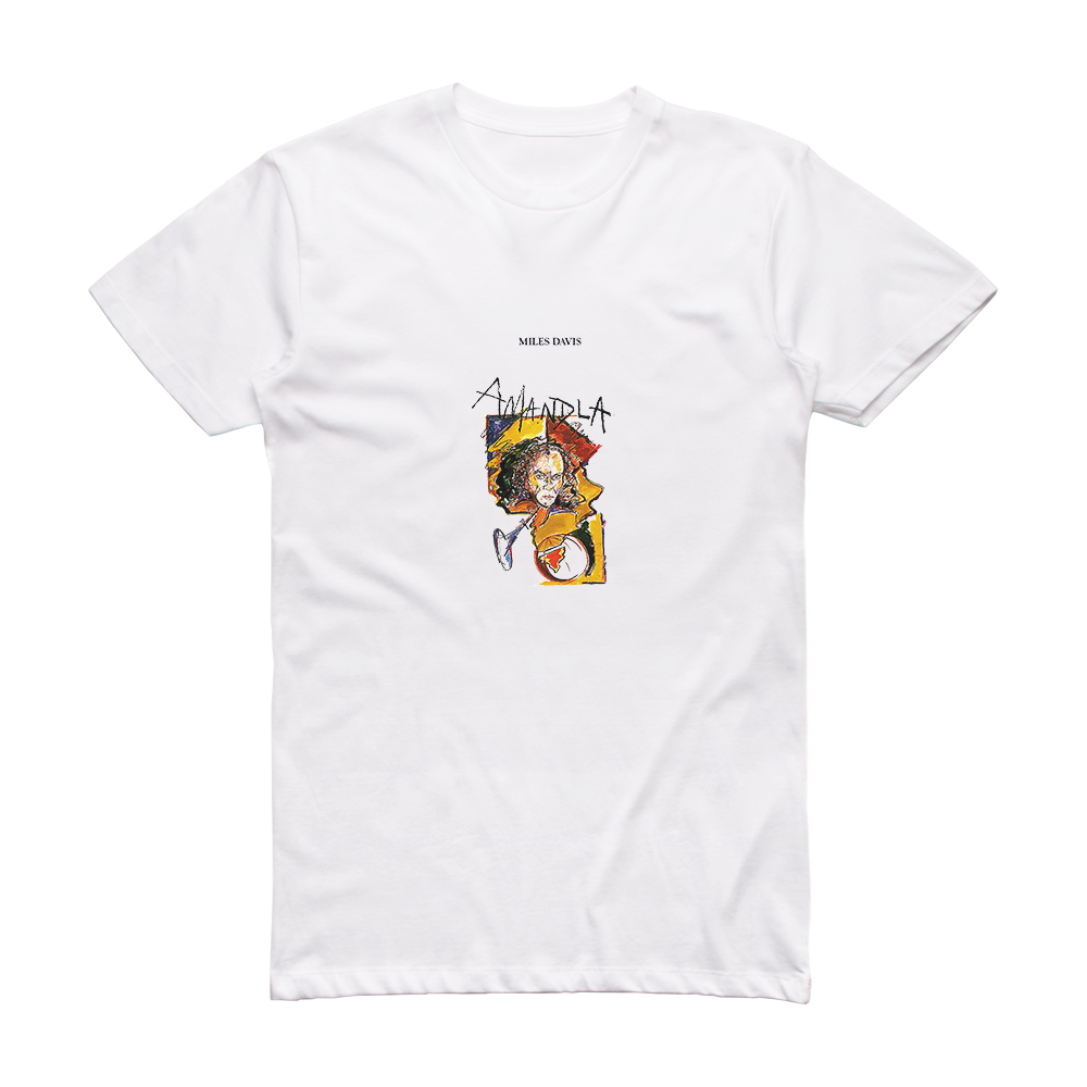 Miles Davis Amandla Album Cover T-Shirt White