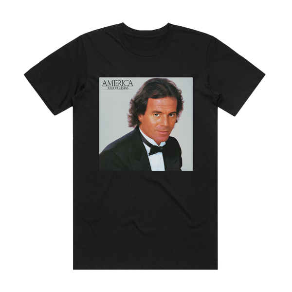 Julio Iglesias America Album Cover T-Shirt Black