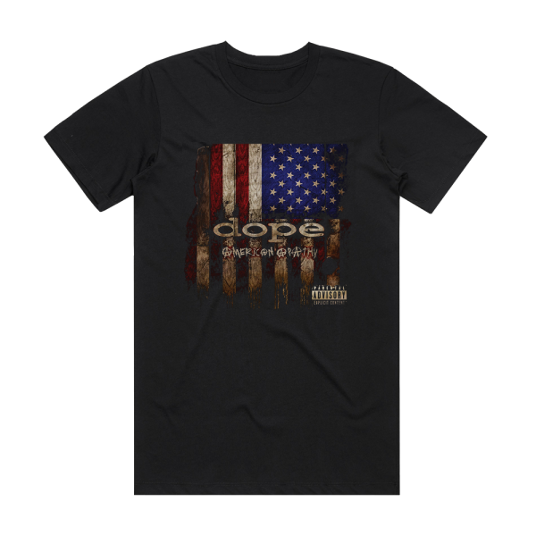 Dope American Apathy Album Cover T-Shirt Black