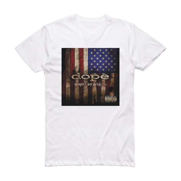 Dope American Apathy Album Cover T-Shirt White